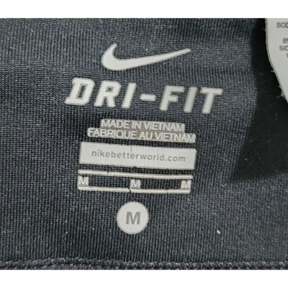 Nike Women's Dri-Fit Filament Running‎ Crop Capri Leggings Black 519841-010 Sz M